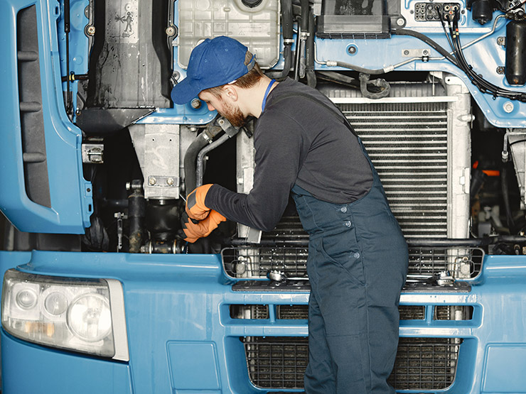 Truck servicing